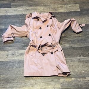 Dress Barn Light Pink Trench Coat